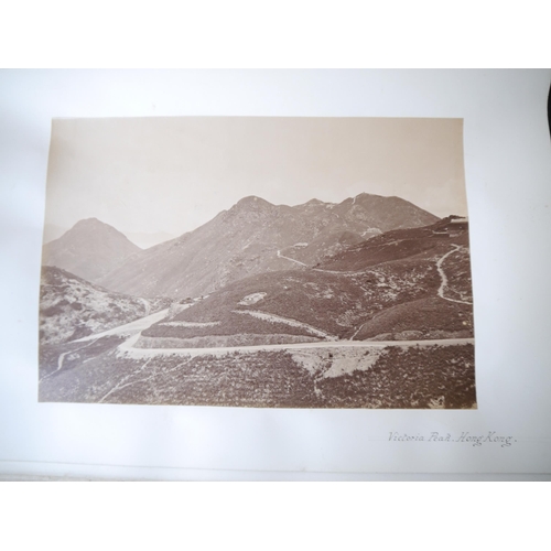 9010 - (Lai Afong, China, Canton, Hong Kong, Singapore, Asia.) Three large photograph albums containing 145... 