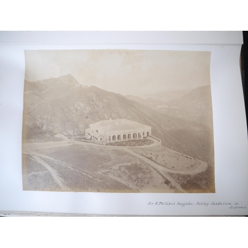 9010 - (Lai Afong, China, Canton, Hong Kong, Singapore, Asia.) Three large photograph albums containing 145... 