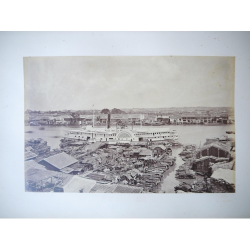 9010 - (Lai Afong, China, Canton, Hong Kong, Singapore, Asia.) Three large photograph albums containing 145... 