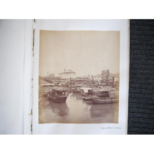 9010 - (Lai Afong, China, Canton, Hong Kong, Singapore, Asia.) Three large photograph albums containing 145... 