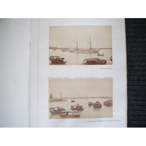 9010 - (Lai Afong, China, Canton, Hong Kong, Singapore, Asia.) Three large photograph albums containing 145... 