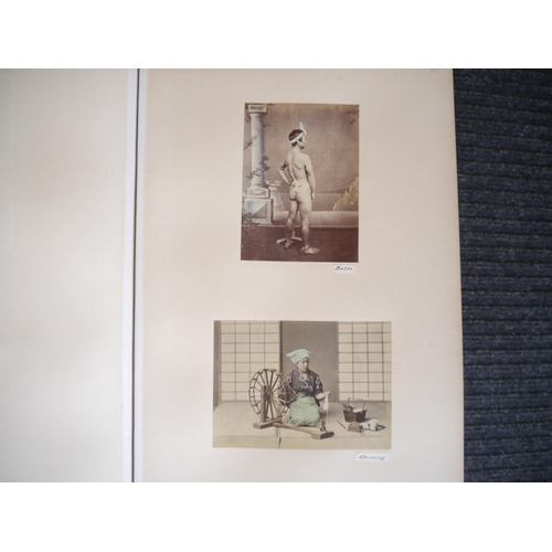 9010 - (Lai Afong, China, Canton, Hong Kong, Singapore, Asia.) Three large photograph albums containing 145... 