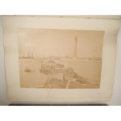 9010 - (Lai Afong, China, Canton, Hong Kong, Singapore, Asia.) Three large photograph albums containing 145... 