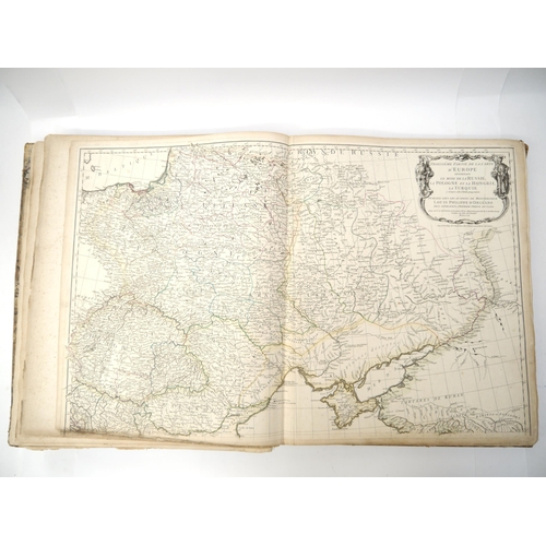 9045 - (Atlas.), EARLIEST ISSUES INCLUDING LOUISIANA, JEAN BAPTISTE BOURGUIGNON D’ANVILLE. A Composite Atla... 