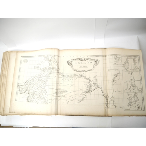 9045 - (Atlas.), EARLIEST ISSUES INCLUDING LOUISIANA, JEAN BAPTISTE BOURGUIGNON D’ANVILLE. A Composite Atla... 