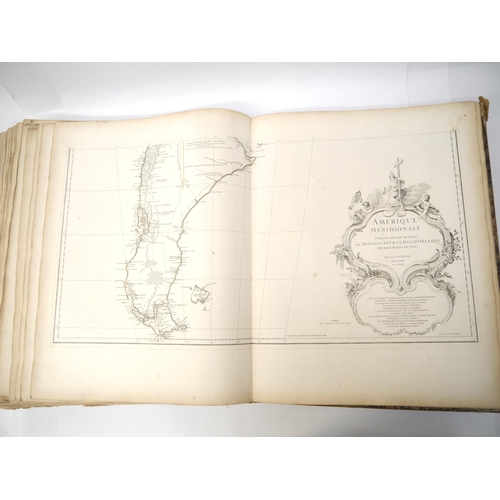 9045 - (Atlas.), EARLIEST ISSUES INCLUDING LOUISIANA, JEAN BAPTISTE BOURGUIGNON D’ANVILLE. A Composite Atla... 