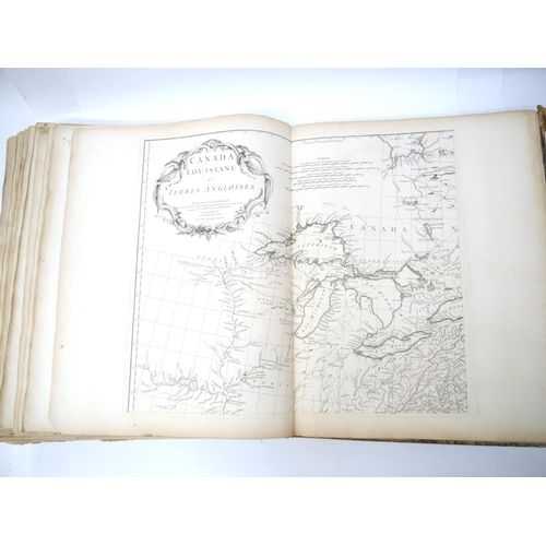 9045 - (Atlas.), EARLIEST ISSUES INCLUDING LOUISIANA, JEAN BAPTISTE BOURGUIGNON D’ANVILLE. A Composite Atla... 