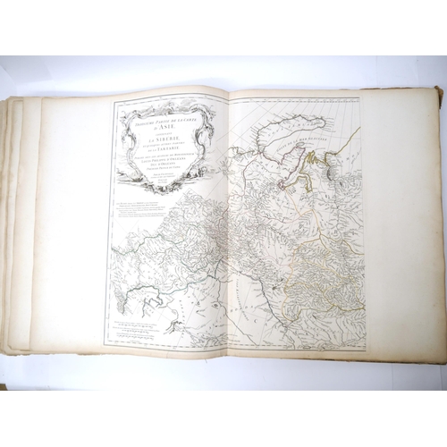 9045 - (Atlas.), EARLIEST ISSUES INCLUDING LOUISIANA, JEAN BAPTISTE BOURGUIGNON D’ANVILLE. A Composite Atla... 