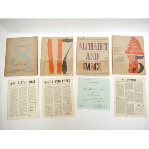 9142 - (Typography, Printing, Illustration, Early Ian Fleming in Print.), 'Alphabet & Image', Shenval Press... 