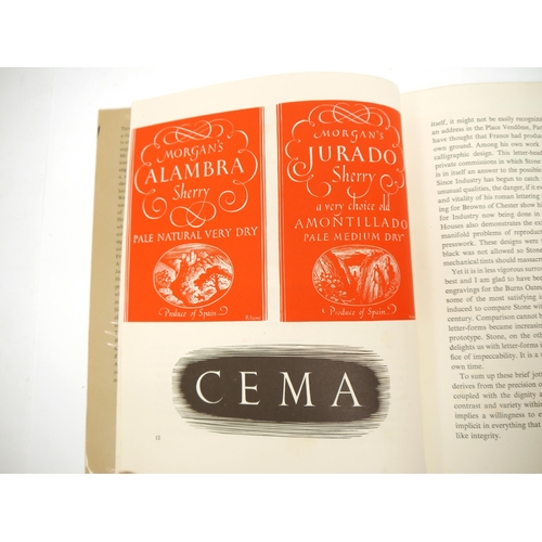 9142 - (Typography, Printing, Illustration, Early Ian Fleming in Print.), 'Alphabet & Image', Shenval Press... 