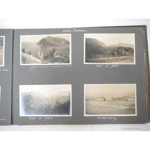 9030 - (South Africa.) A photograph album of South Africa, Rhodesia etc circa 1921, 250+ mounted photograph... 