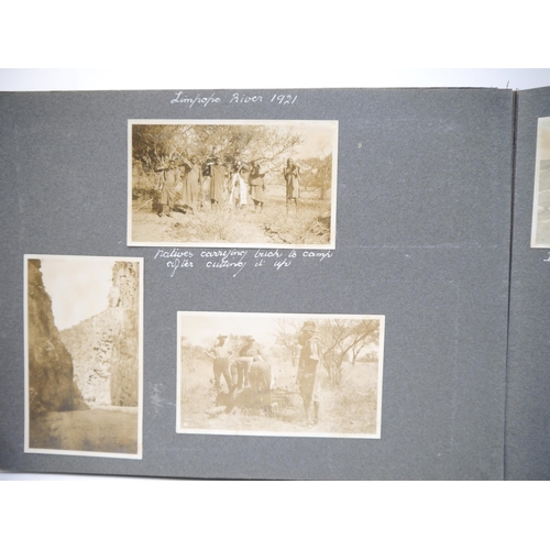 9030 - (South Africa.) A photograph album of South Africa, Rhodesia etc circa 1921, 250+ mounted photograph... 