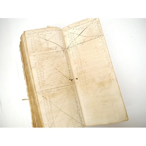 9058 - (Suffolk, Wortham.) [Ambrose Wretts.] A large manuscript account book, compiled 1772-1780 in the Wor... 