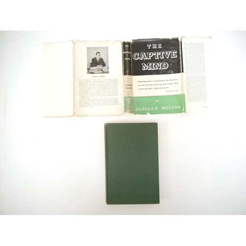 9272 - Czeslaw Milosz: 'The Captive Mind', London, Secker & Warburg, 1953, 1st UK edition, translated from ... 