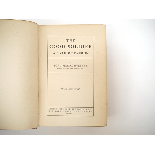 9281 - Ford Madox Ford (as Ford Madox Hueffer): 'The Good Soldier: A Tale of Passion', London, John Lane Th... 