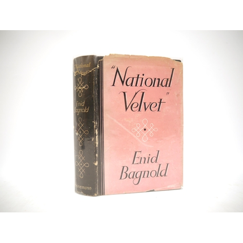 9282 - Enid Bagnold: 'National Velvet', London, William Heinemann, 1935, 1st edition, b/w ills. by Laurian ... 