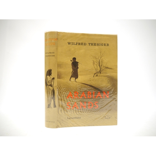 9310 - Wilfred Thesiger: 'Arabian Sands', London, Longmans, 1959, 1st edition, card signed by Thesiger in b... 