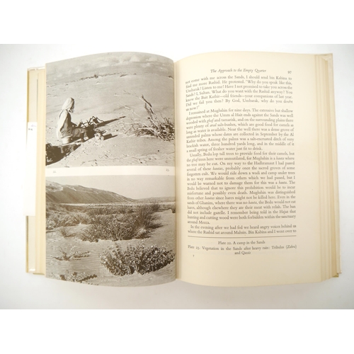 9310 - Wilfred Thesiger: 'Arabian Sands', London, Longmans, 1959, 1st edition, card signed by Thesiger in b... 