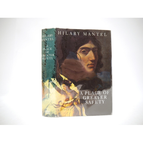 9318 - Hilary Mantel: 'A Place of Greater Safety', London, Viking, 1992, 1st edition, card piece signed by ... 