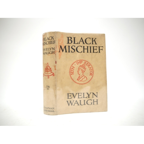 9335 - Evelyn Waugh: 'Black Mischief', London, Chapman & Hall, 1932, 1st edition, original snakeskin effect... 