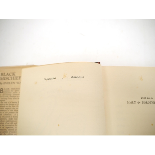 9335 - Evelyn Waugh: 'Black Mischief', London, Chapman & Hall, 1932, 1st edition, original snakeskin effect... 