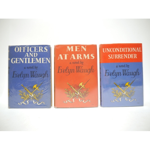 9336 - Evelyn Waugh, Sword of Honour trilogy: 'Men at Arms', 1952, 1st edition, 'Officers and Gentlemen', 1... 