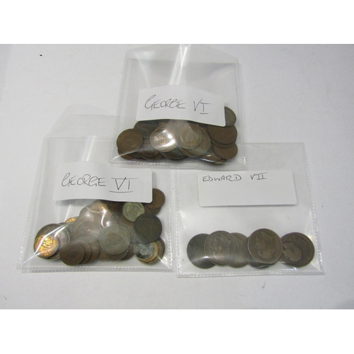 4370 - A collection of British pre-decimal bronze, copper, silver and cupro nickel coinage, British and For... 