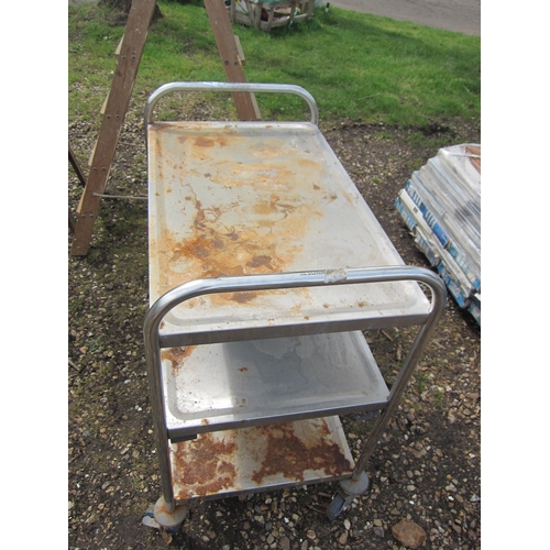 3605 - A Sunnex stainless steel three tier trolley         (E) £15-30