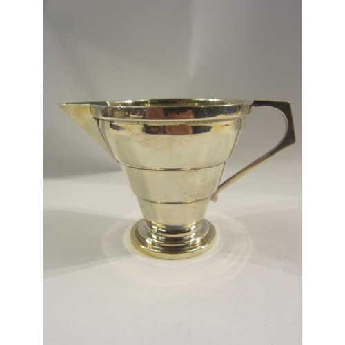 4334 - An Art Deco silver cream jug, Birmingham 1938 A L Davenport Ltd., approximately 95g