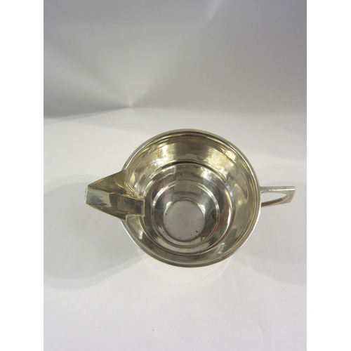 4334 - An Art Deco silver cream jug, Birmingham 1938 A L Davenport Ltd., approximately 95g