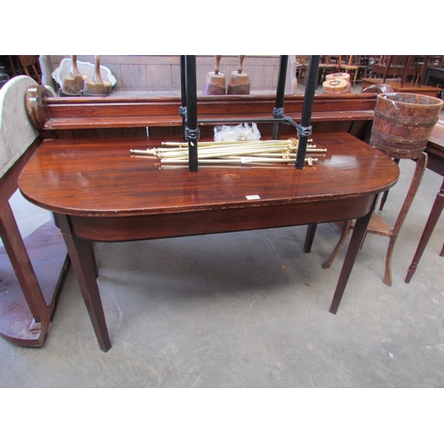 2317 - A Georgian mahogany demi-lune console table    (E)  £10-15