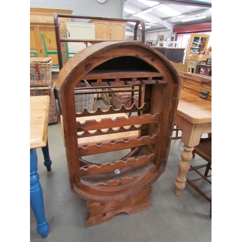 2369 - A pine wine rack