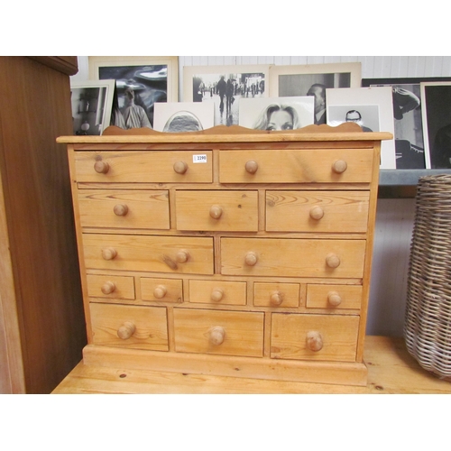 2379 - A pine chest of 15 drawers    (R)  £30