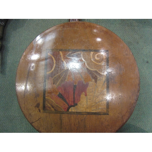 4189 - A banjo with inlay decoration to back, a pair of bellows and a sextant box, a/f (3)