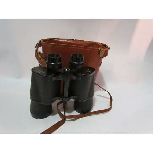 4288 - Two pairs of binoculars with leather cases, one a/f