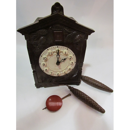 4293 - A Russian (USSR) cuckoo clock, circa 1960, dial inscribed in Russian 