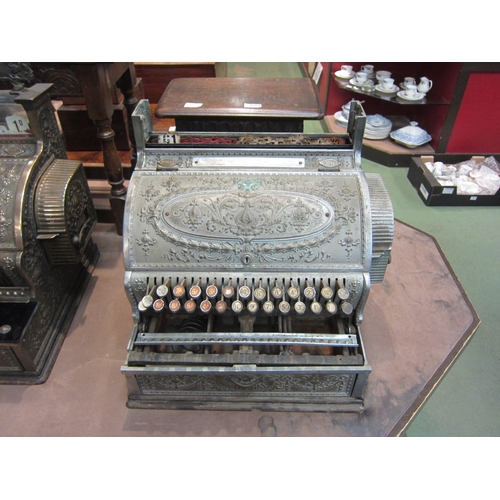 4205 - A National Cash Register model 37.25, serial no. 497610 (made 1905), dolphin pattern case, for resto... 