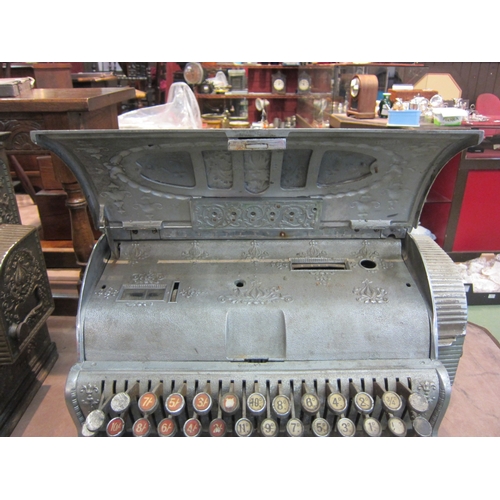 4205 - A National Cash Register model 37.25, serial no. 497610 (made 1905), dolphin pattern case, for resto... 