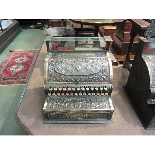 4210 - A National Cash Register, model 36, serial no. 147891 (made 1898), patinated bronze case, renaissanc... 