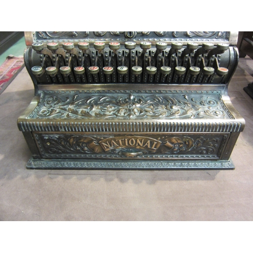 4210 - A National Cash Register, model 36, serial no. 147891 (made 1898), patinated bronze case, renaissanc... 