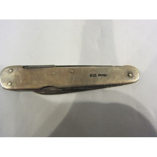 4348 - A silver cased pen knife, Sheffield 1926