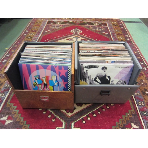 4232 - Two cases of predominantly 1980s vinyl 7