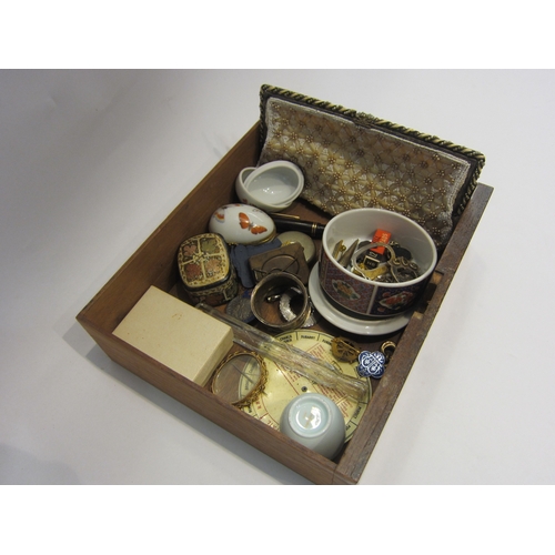 4315 - A box of miscellaneous to include silver napkin ring, Parker 