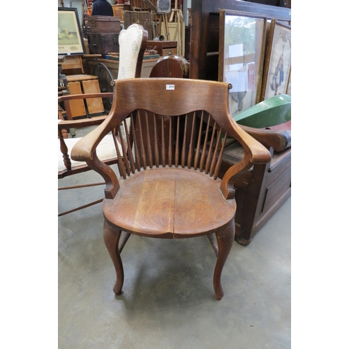 2020 - An Edwardian oak desk chair