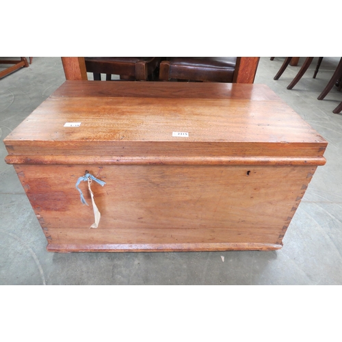 2315 - A teak lockable trunk