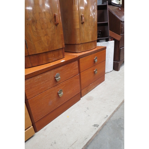 2496 - A pair of Stag teak bedside chests