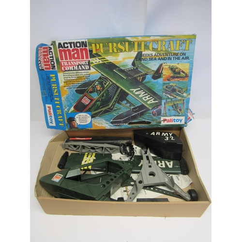 7222 - A boxed Palitoy Action Man #34738 Pursuit Craft (incomplete, losses and tears to box), together with... 