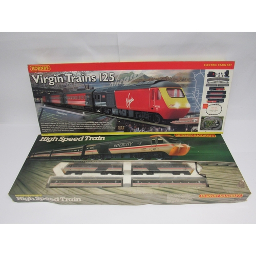 7370 - Two boxed Hornby 00 gauge model railway train sets to include R1023 Virgin Trains 125 and R693 Inter... 