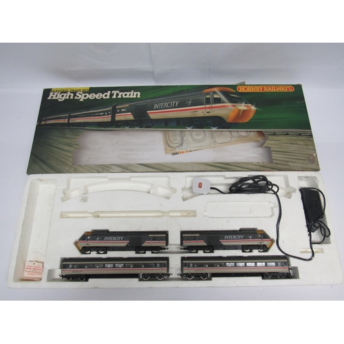 7370 - Two boxed Hornby 00 gauge model railway train sets to include R1023 Virgin Trains 125 and R693 Inter... 