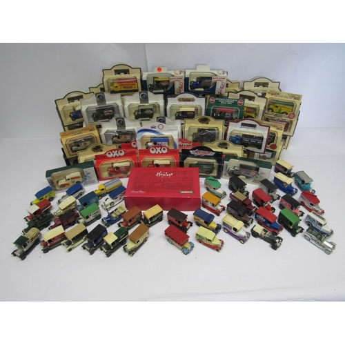 7228 - A collection of approximately sixty boxed Lledo diecast vehicles including limited edition Hamleys s... 